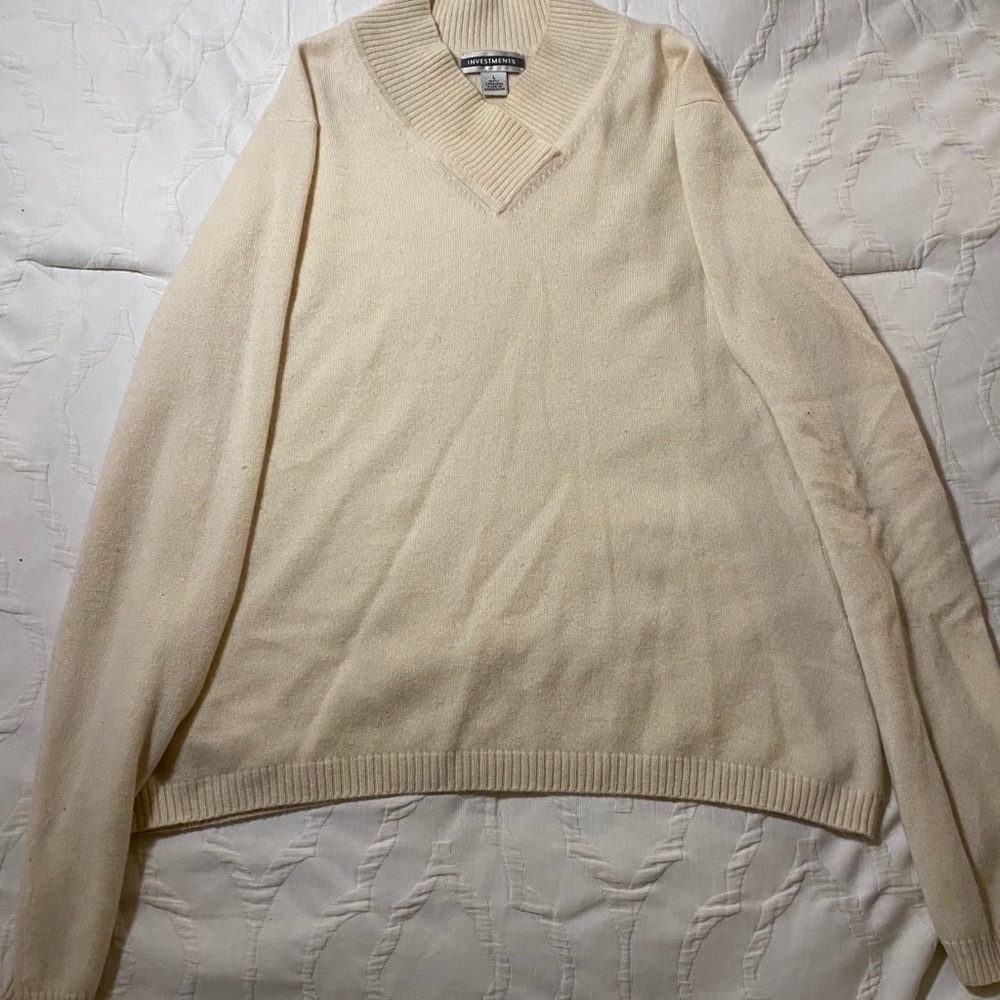 Investments Cashmere Long Sleeve Sweater